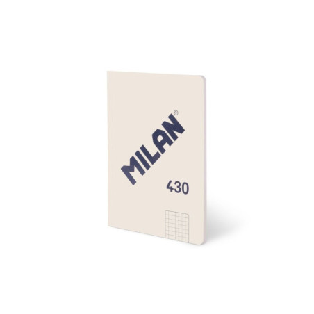 LIBRETA A5 MILAN ENCOLADA 48H CUADRO 5*5 95G 430 SINCE 1918 BEIGE 57253G48BG UNIDAD