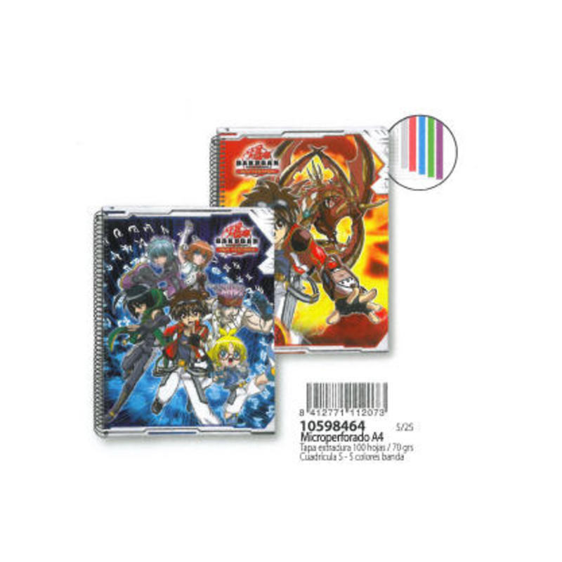 CUADERNO EUROPEAN DEC A-4 ENRI 11 BAKUGAN NEW VESTRIA 100H TE 10598464 ^