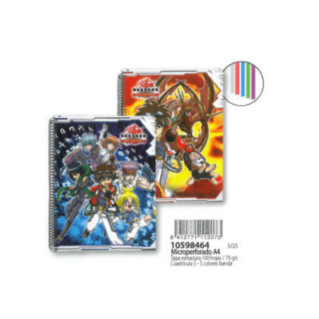 CUADERNO EUROPEAN DEC A-4 ENRI 11 BAKUGAN NEW VESTRIA 100H TE 10598464 ^