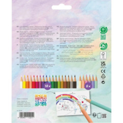LAPIZ FABER-CASTELL 18+6 COLORES CAJA CARTON UNICORNIO 111221