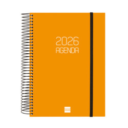 AGENDA OPAQUE E10 1DP 2026 NARANJA+ FINOCAM26 742912926 175 X 29 X 212 MM