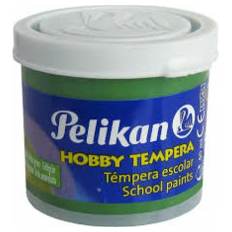 TEMPERA PELIKAN  HOBBY 40ML VERDE AMARILLENTO C/6U
