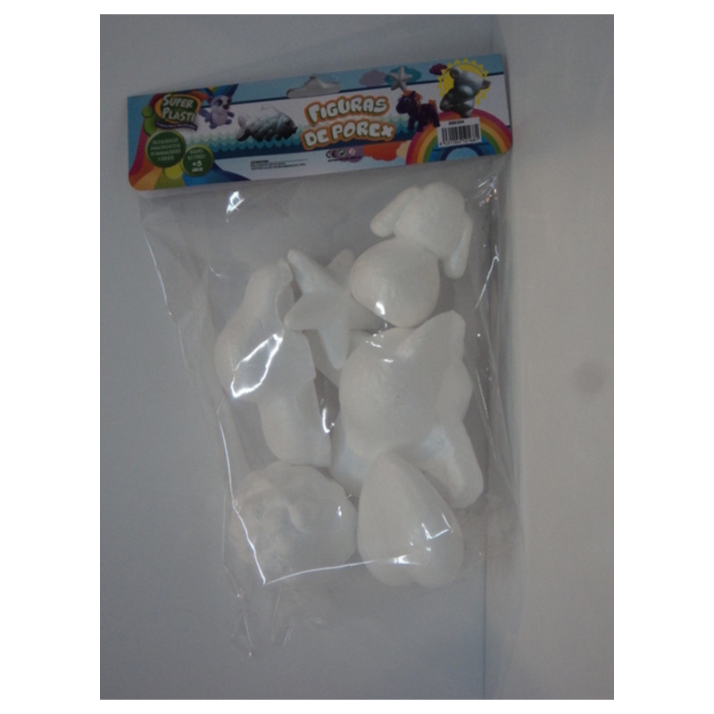 FIGURAS POLIESPAN FORMAS SURTIDOS BOLSA 6U 88394 ^