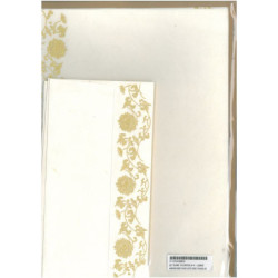 SET OLINO 10 CARTAS A-4 + SOBRE AMERICANO FLOR LOTO ORO TH436-35 ^