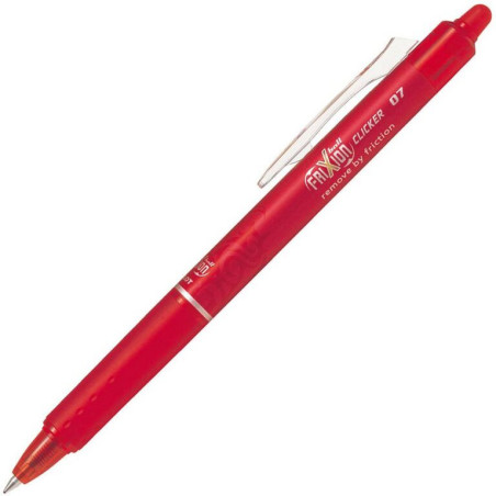 BOLIGRAFO PILOT FRIXION CLICKER RETRACTIL ROJO C/12U