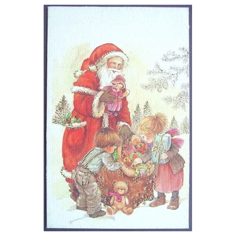 CHRISTMAS EDICROMO FOTOGRAFICO C/ORO 70255 ^