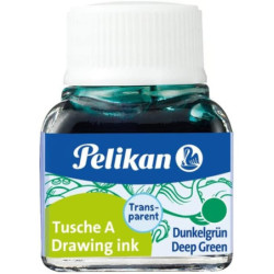 TINTA CHINA PELIKAN 523 FRASCO VERDE OSCURO Nº7