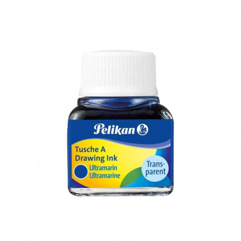 TINTA CHINA PELIKAN 523 FRASCO AZUL ULTRAMAR Nº9