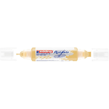 MARCADOR EDDING N.º 5400 ACRILICO 3D 2-3 / 5-10 MM AMARILL PASTEL COLOR 915 UNIDAD