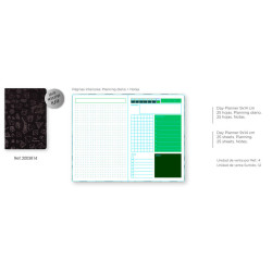 LIBRETA  50 H. 9*14 CM PLANNER SENFORT18 WINTER PREMIUM 14-GEOMETRICO 200380 14