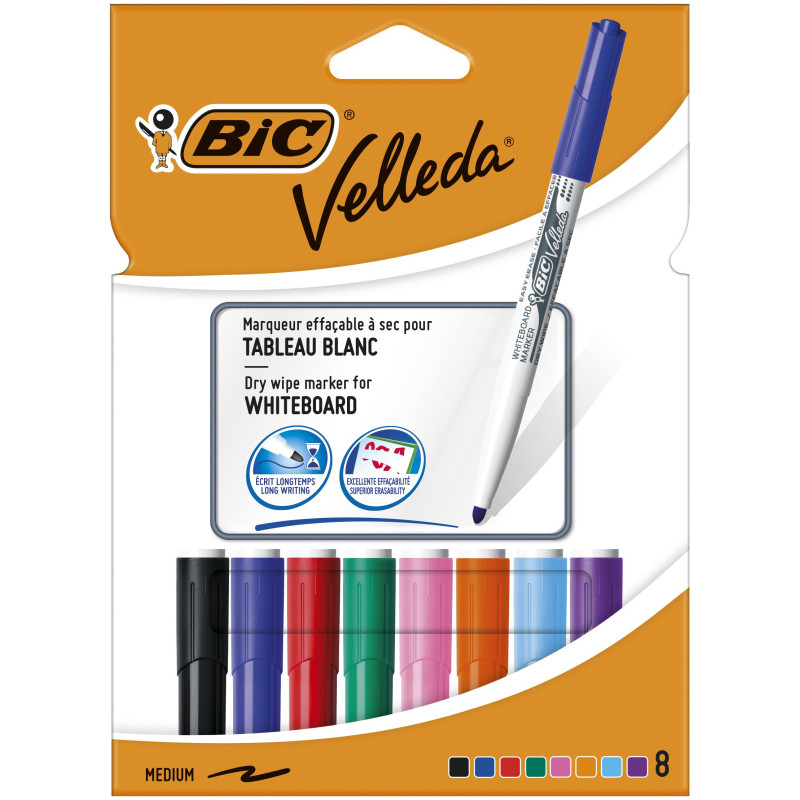 MARCD. PIZARRA BLISTER 8UDS VELLEDA 1741 BIC 9581661