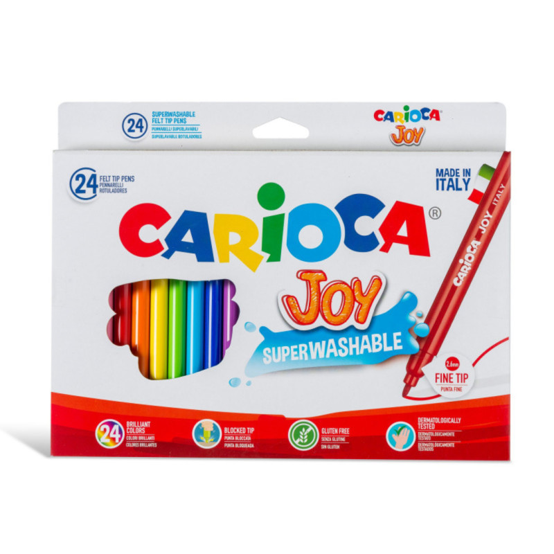 ROTULADOR CARIOCA JOY CARTON 24 COLORES