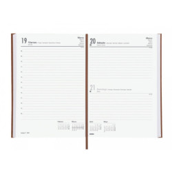 AGENDA ANUAL FINOCAM21 MILANO Y11 1DP 2021 MARRON+ 625184021 24*16,5