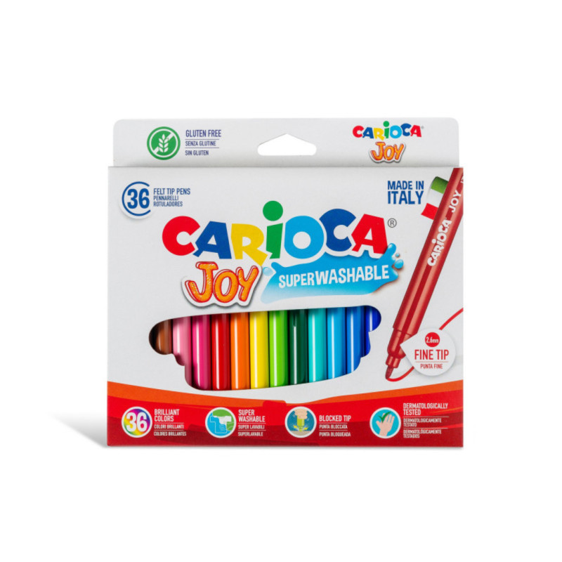 ROTULADOR CARIOCA JOY CARTON 36 COLORES