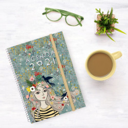 AGENDA ANUAL FINOCAM21 DESIGN COL.E10 SV 2021 LADY+ 742232321 21,2*15,5