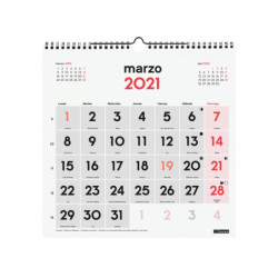 CALENDARIO ANUAL FINOCAM21 PARED N.GRANDES 30X30 2021+ 780570021