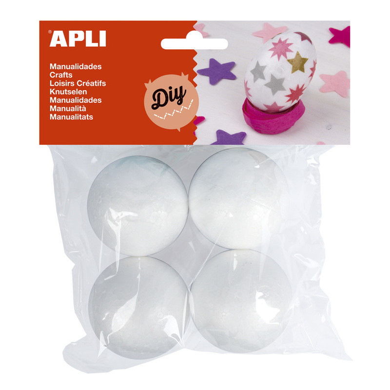 BOLA POLIESPAN APLI 50MM BLISTER 4U 13475