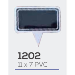 LETRERO PVC 7*11 C/PINCHO PARA MARCADOR TIZA LIQUIDA PTE 10U MOD 1202