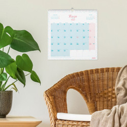 CALENDARIO ANUAL FINOCAM21 PARED CHIC ES30X30 2021 TURQ.+ 787005821