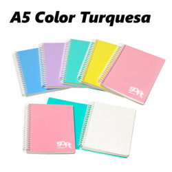 LIBRETA A5 PP CARCHIVO PUNTEADO 80H 90G TURQUESA 64604117
