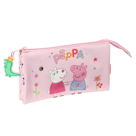 PORTATODO TRIPLE PEPPA PIG "HAVING FUN" 812272744 12*22 SAFTA22