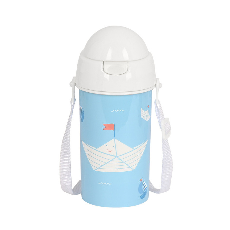 BOTELLA 500ML APERTURA AUTOM. CON PAJITA SAFTA PREESCOLAR "SHIP" SAFTA23 ENERO 342360899