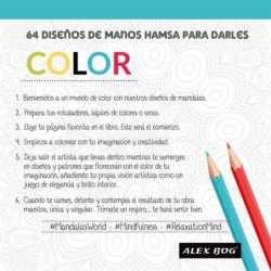 BLOC MANDALA 64 PAGINAS 120G HAMSA HANDS ALEX BOG MD-350