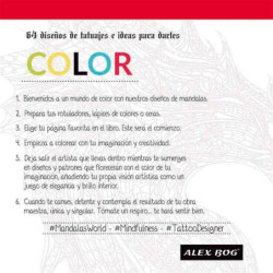 BLOC MANDALA 64 PAGINAS 120G LIBRO DE LOS TATTOOS ALEX BOG MD-650