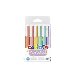 MARCD.FLUOR CARIOCA PASTEL 6 COLORES BLISTER 43033