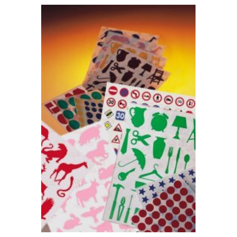 ETIQUETAS APLI GOMETS SEÑALES TRAFICO 4H REF.10116 ^