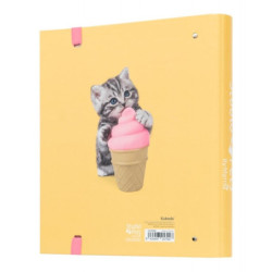 CARPEBLOC DEC RINGBOOK FL 4A TROQUELADA PET CAT LOVELY KITTENS ERIK CBK0079