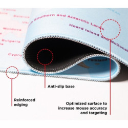 ALFOMBRILLA DE RATON Y TECLADO XL MAPA DEL MUNDO ERIK MGGE010