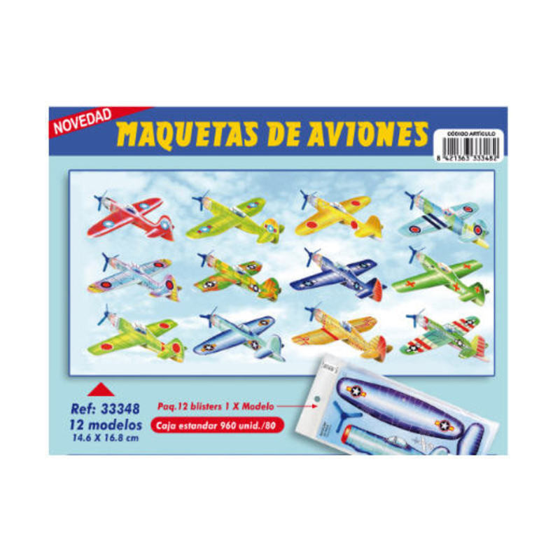 MAQUETAS 3D ARGU RECORTABLES AVION PEQUEÑO 33348 ^