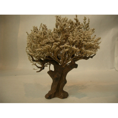 ARBOL 27CM FLOR BLANCA OLIVER 01010 ^