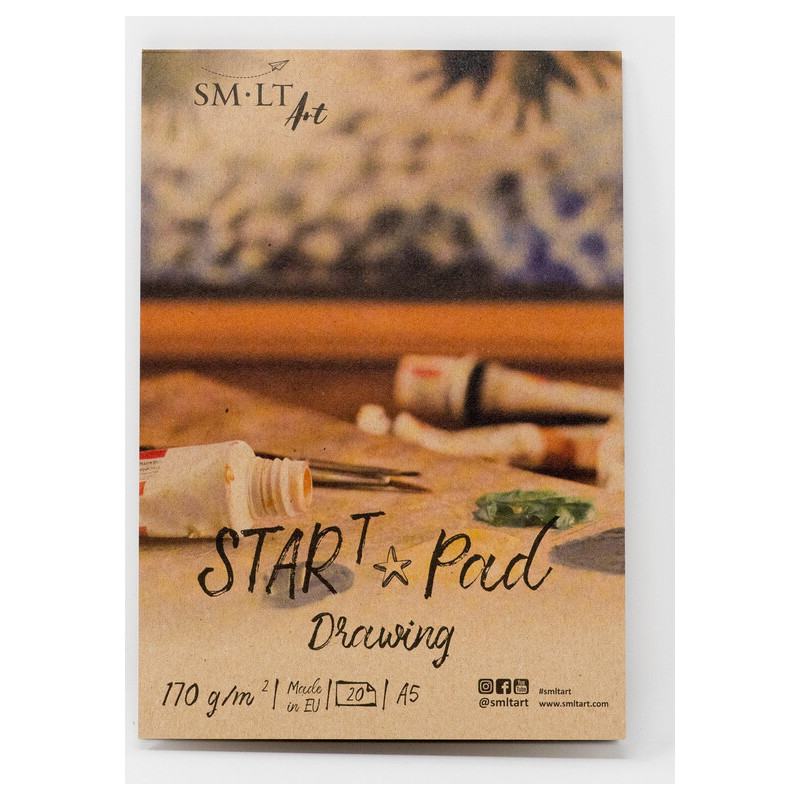 BLOC DIBUJO ENCOLADO DRAWING STAR PAD TECNICAS SECAS A-5 20H 170G 5PS-20(170) PRECISION