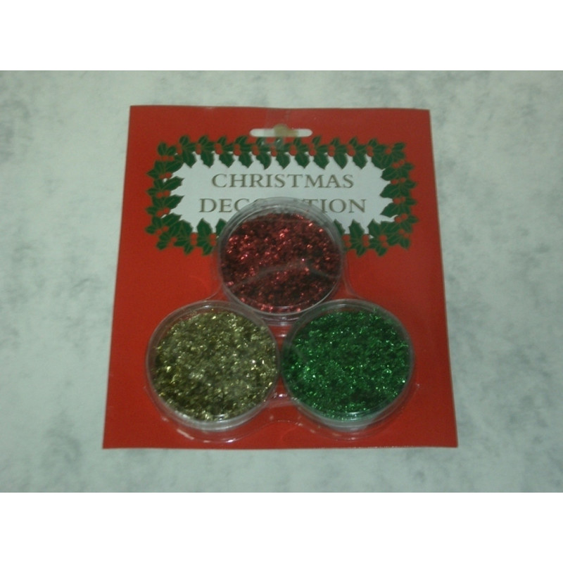 PURPURINA ORO-ROJO-VERDE BLISTER 3U ^