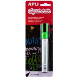 MARCD. TIZA LIQUIDA PTA.REDONDA 5,5MM VERDE LIQUID CHALK APLI