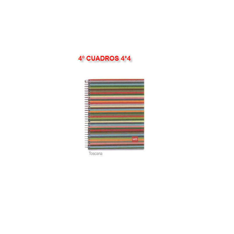 CUADERNO DEC STONEPAPER MR 4º 50H RAYAS 4*4 CUADROS 42708 ^