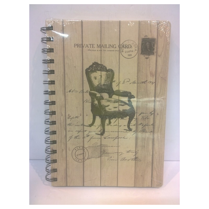 CUADERNO ESPIRAL SORT IMITACION MADERA  21*15 2189 ^