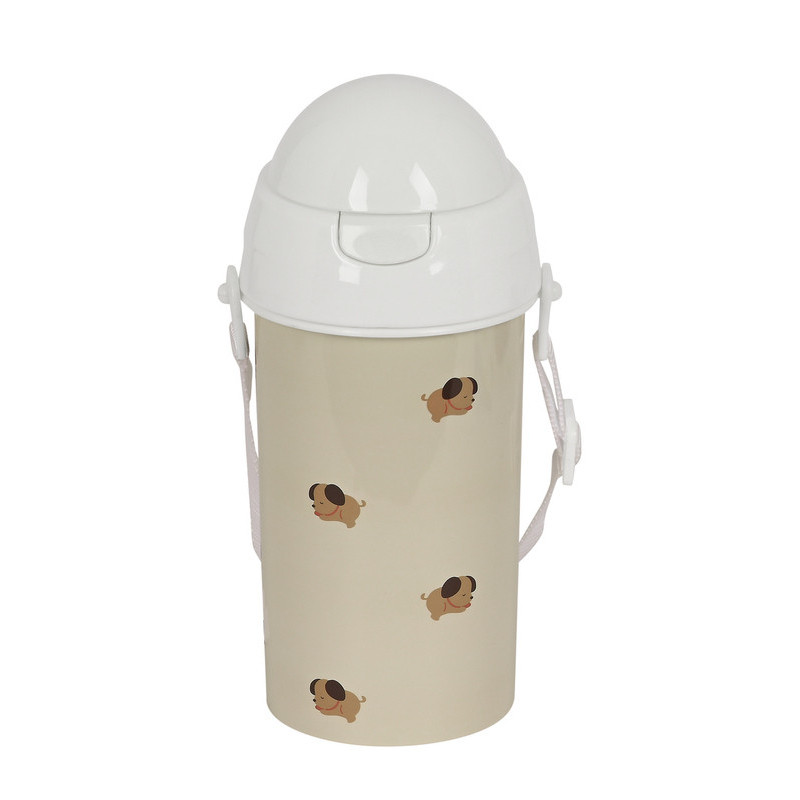 BOTELLA 500ML APERTURA AUTOM. CON PAJITA SAFTA PREESCOLAR "PUPPY" 342389899 SAFTA23 VAC