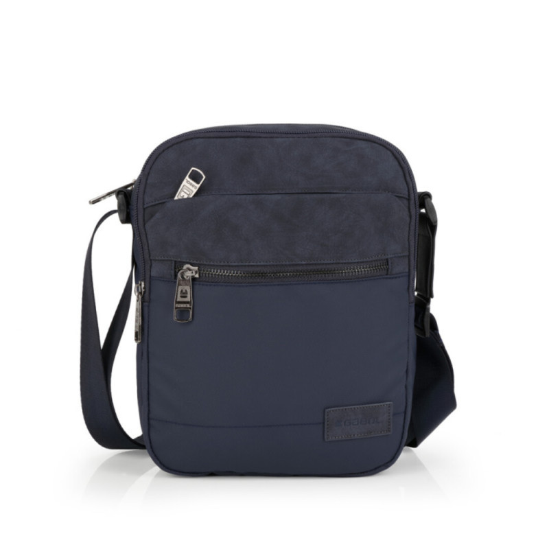 BANDOLERA GRANDE DOBLE GABOL CLARK 546312046 AZUL MARINO 20*25*8