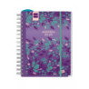 AGENDA ESPIRAL DOCENTE ESCOLAR FINOCAM22 MAGISTRAL PERSONALIZABLE FLORAL 1/4 SVH 22-23+ 4º - 155X212