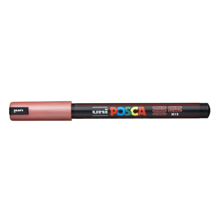 MARCADOR UNI-BALL POSCA PC-1MR PUNTA EXTRA FINA 0,7MM ROJO METALICO -M15-