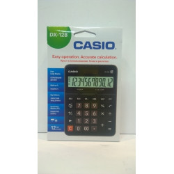 CALCULADORA CASIO DX-12B 12 DIGITOS SELECTOR DECIMAL SOLAR CAJA