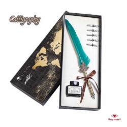 PLUMA CALIGRAFICA C/6 PUNTAS ESTUCHE ALEX BOG AB-0250