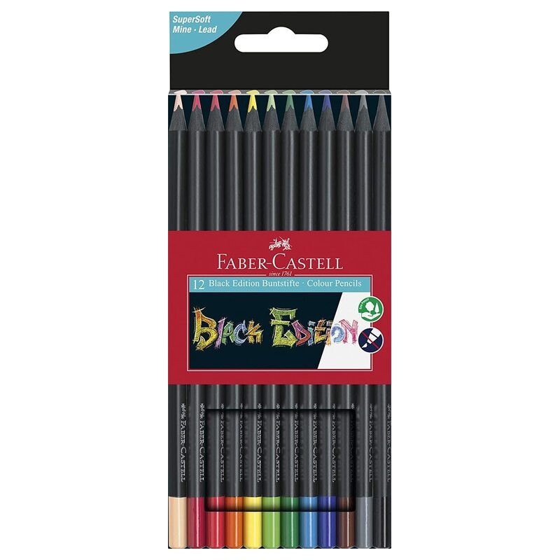 LAPIZ FABER-CASTELL BLACK EDITION CLASSIC CARTON 12C 116412