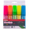 MARCD.ES TIZA LIQUIDA PTA.BISELADA 15MM 5 COLORES SURTIDOS LIQUID CHALK APLI