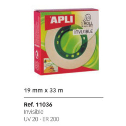 CINTA ADHESIVA APLI INVISIBLE 33*19 REF 11036