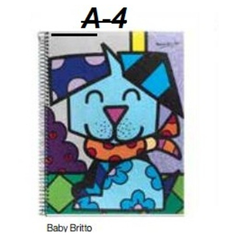 CUADERNO EUROPEAN A-4 MR14 120H BRITTO BABY 47874 ^