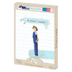 LIBRO COMUNION ARGU IMITACION NIÑO + BOLÍGRAFO + TAMPÓN 48679